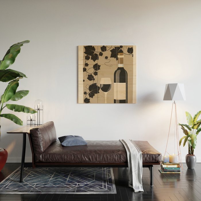 Black Wine 2 Wood Wall Art Gallery Image 2