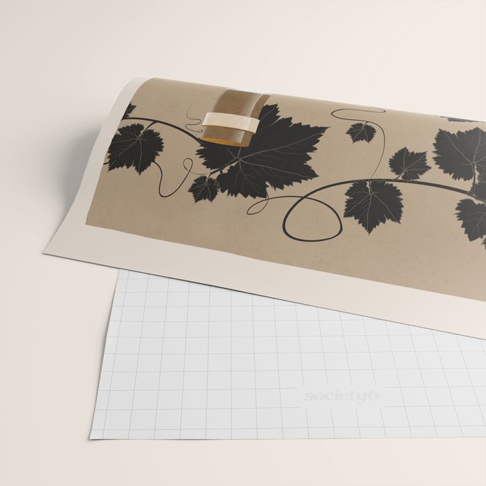 Black Wine 2 Wrapping Paper Gallery Image 2