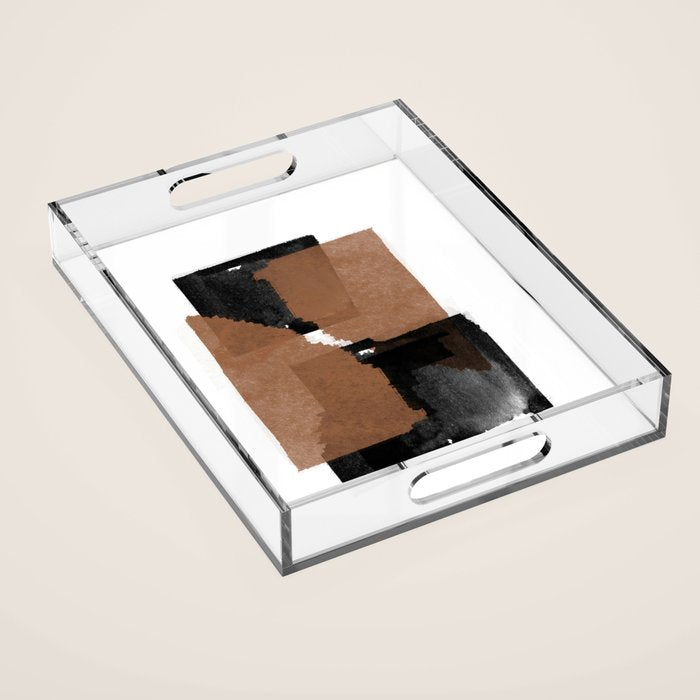 Natural Abstract Acrylic Tray Gallery Image 1