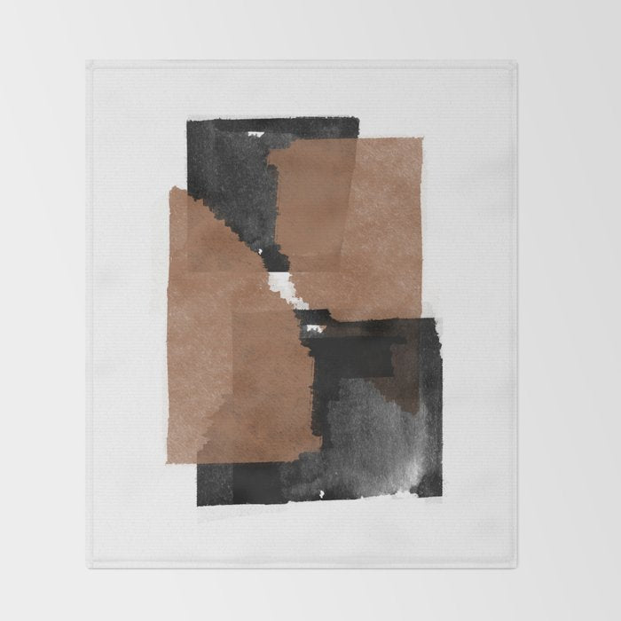 Natural Abstract Throw Blanket Gallery Image 2
