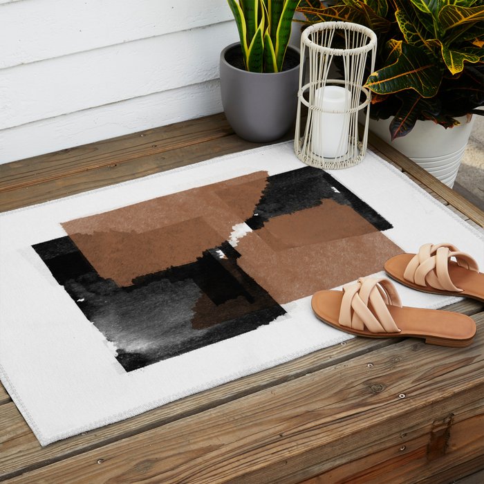 Natural Abstract Outdoor Rug Gallery Image 2