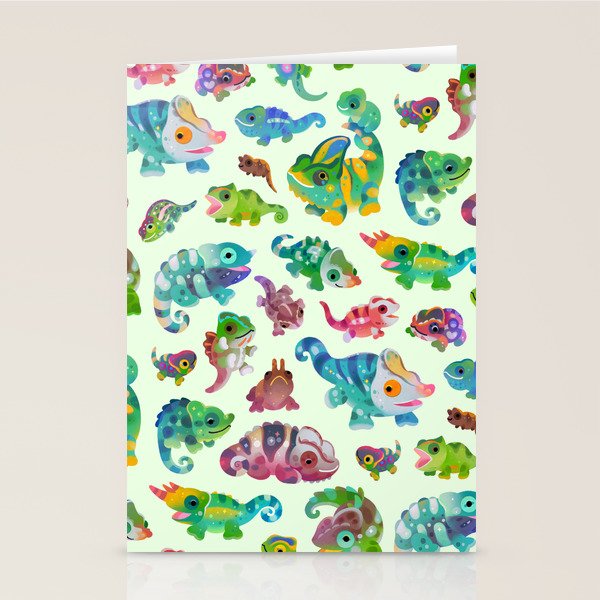 Chameleon - bright Stationery Card Gallery Image 1