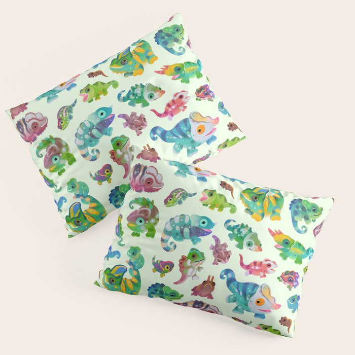 Chameleon - bright Pillow Sham Gallery Image 3