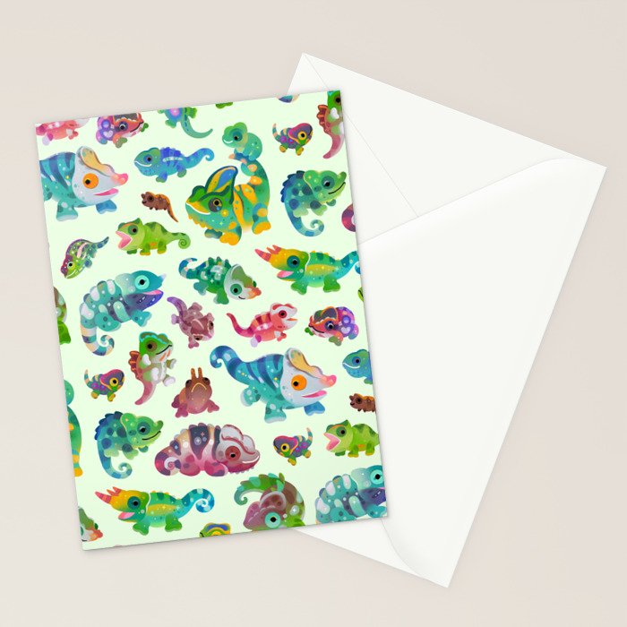 Chameleon - bright Stationery Card Gallery Image 2