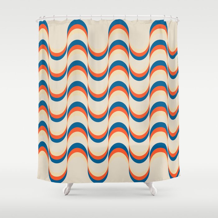 Hot Waves Shower Curtain Gallery Image 1