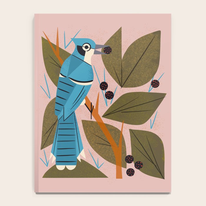 Blue Jay And Berries Notebook Gallery Image 4