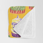 Leo Birthday Treats in Orange | Zodiac Series Throw Blanket Gallery Image 3