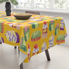 Leo Birthday Treats in Orange | Zodiac Series Tablecloth Gallery Image 3