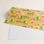Leo Birthday Treats in Orange | Zodiac Series Wrapping Paper Gallery Image 2