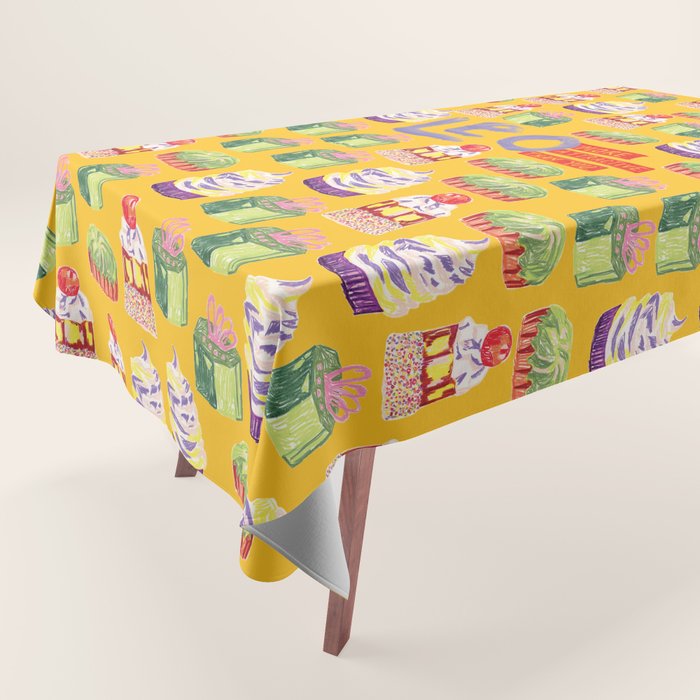 Leo Birthday Treats in Orange | Zodiac Series Tablecloth Gallery Image 1