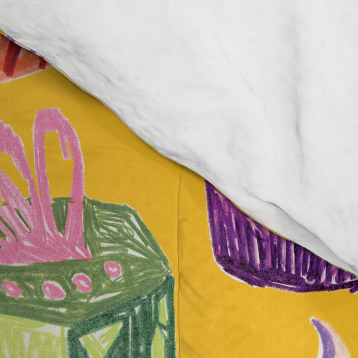 Leo Birthday Treats in Orange | Zodiac Series Comforter Gallery Image 4