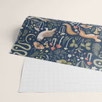 Enchanted Magical Midnight Forest Animals Wrapping Paper Gallery Image 2
