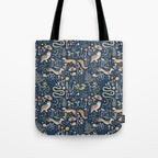 Enchanted Magical Midnight Forest Animals Tote Bag Gallery Image 1
