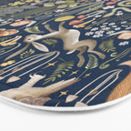 Enchanted Magical Midnight Forest Animals Bath Mat Gallery Image 3