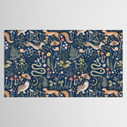 Enchanted Magical Midnight Forest Animals Tablecloth Gallery Image 2