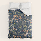 Enchanted Magical Midnight Forest Animals Duvet Cover Gallery Image 6