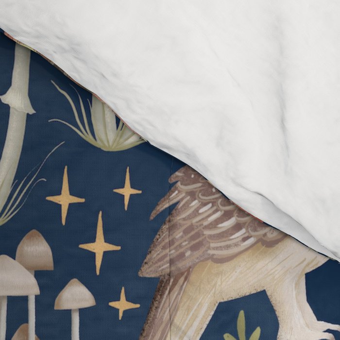 Enchanted Magical Midnight Forest Animals Comforter Gallery Image 4