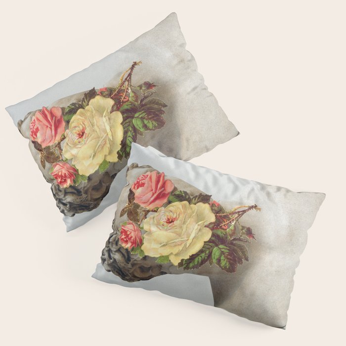 Bust With Flowers Pillow Sham Gallery Image 3