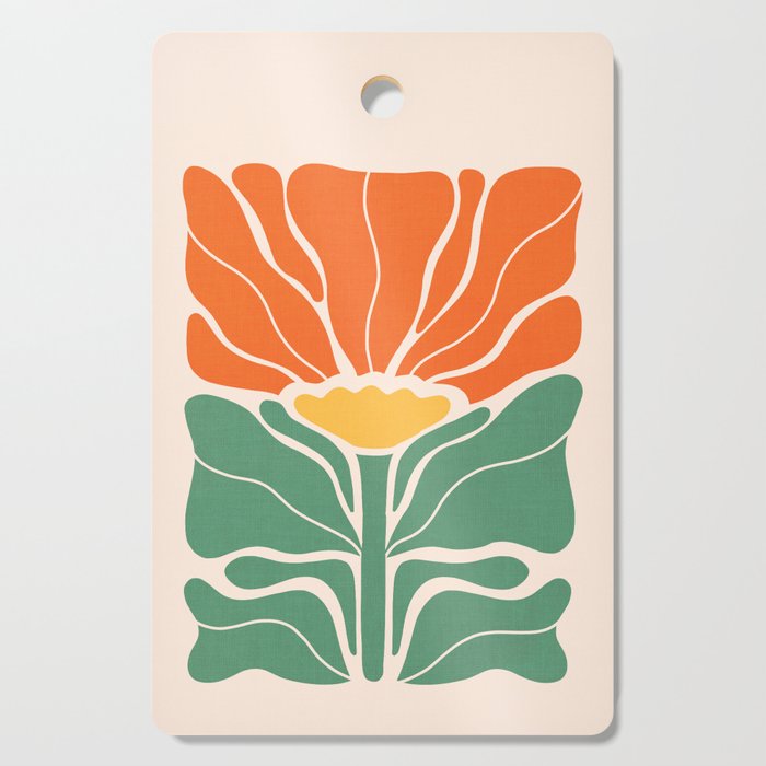 Modern Boho Art Nouveau Floral 1.1 Cutting Board Gallery Image 1