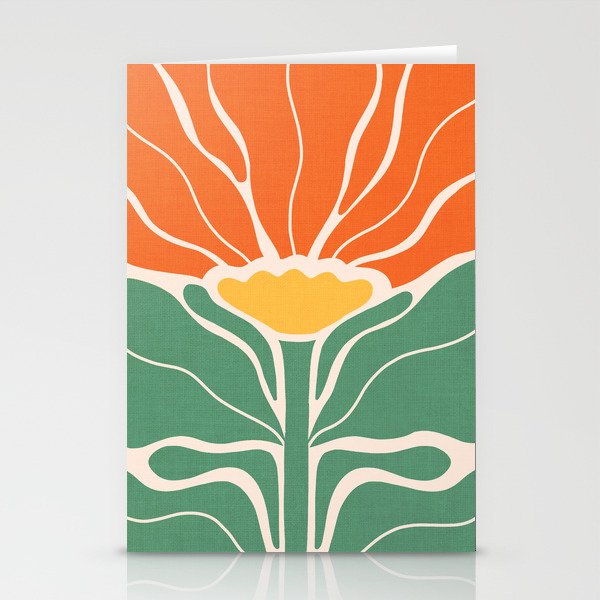 Modern Boho Art Nouveau Floral 1.1 Stationery Card Gallery Image 2