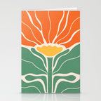 Modern Boho Art Nouveau Floral 1.1 Stationery Card Gallery Image 2