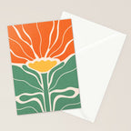 Modern Boho Art Nouveau Floral 1.1 Stationery Card Gallery Image 2