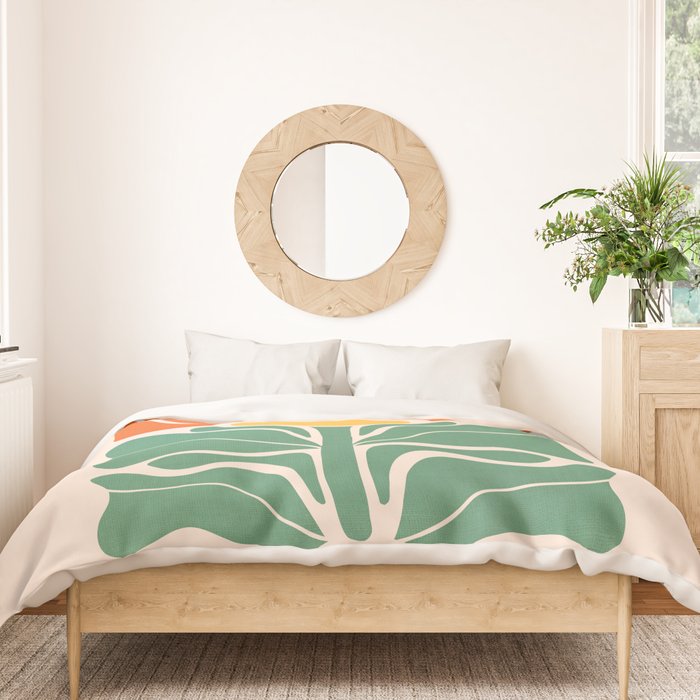 Modern Boho Art Nouveau Floral 1.1 Duvet Cover Gallery Image 3