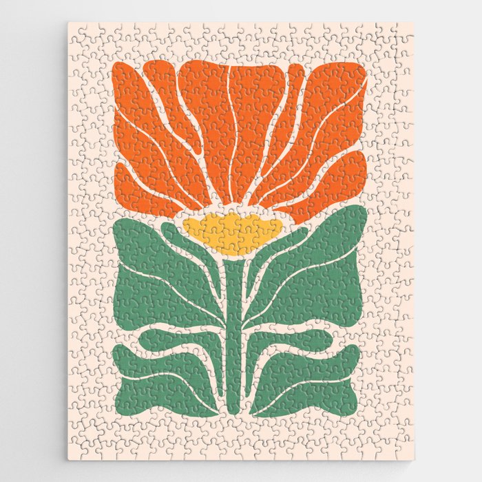 Modern Boho Art Nouveau Floral 1.1 Jigsaw Puzzle Gallery Image 1