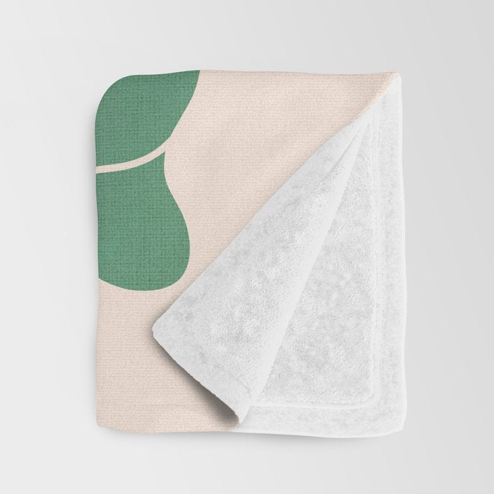 Modern Boho Art Nouveau Floral 1.1 Throw Blanket Gallery Image 3