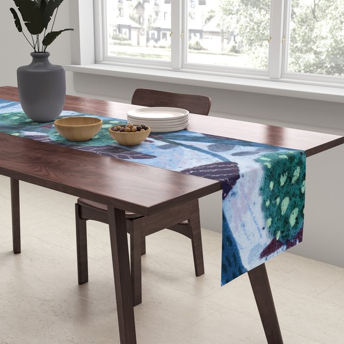 In Season in Blue Raspberry & Teal Table Runner Gallery Image 2