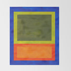 Ultramarine Blue Bloom Throw Blanket Gallery Image 2