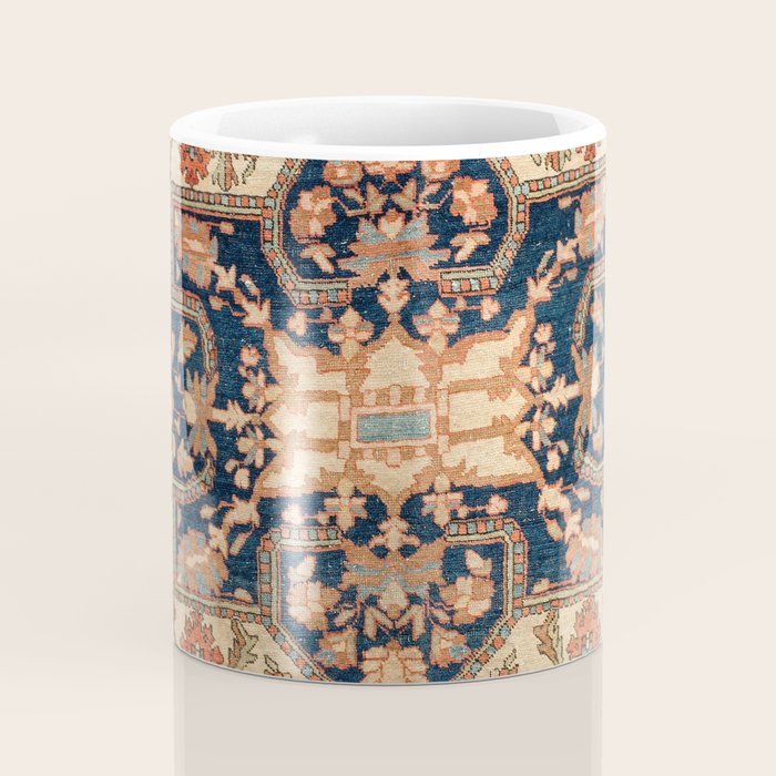 Ferahan  Antique West Persian Rug Print Coffee Mug Gallery Image 4