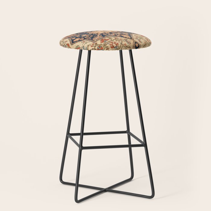 Ferahan  Antique West Persian Rug Print Stool Gallery Image 1