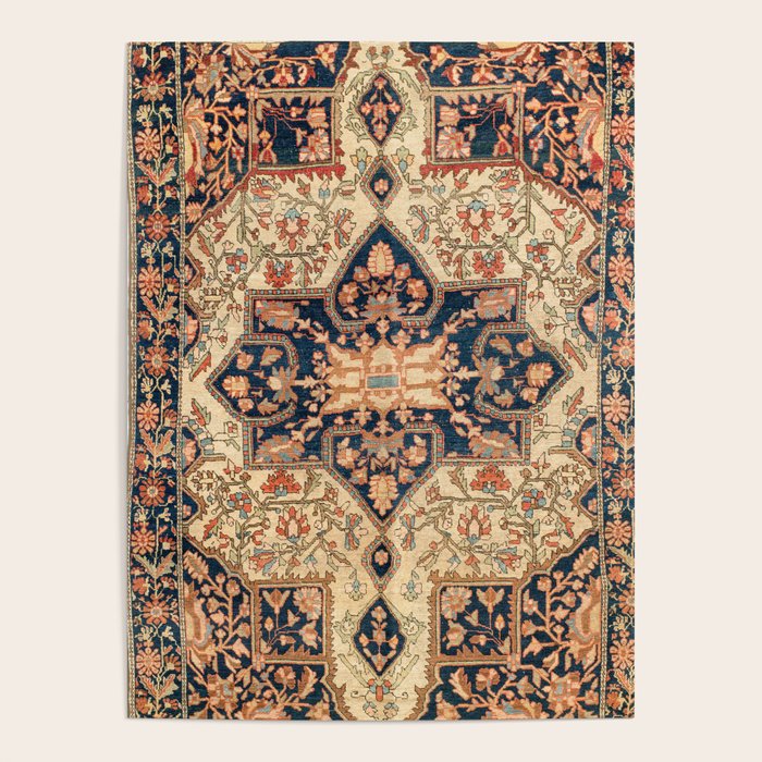 Ferahan  Antique West Persian Rug Print Poster Gallery Image 4
