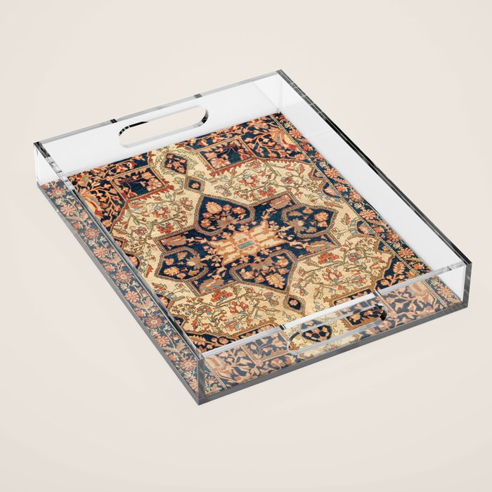 Ferahan  Antique West Persian Rug Print Acrylic Tray Gallery Image 1
