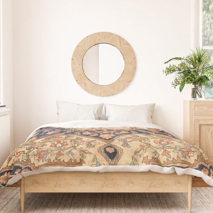 Ferahan  Antique West Persian Rug Print Duvet Cover Gallery Image 3