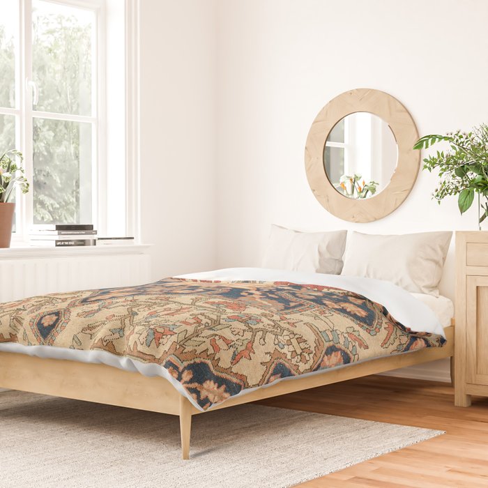 Ferahan  Antique West Persian Rug Print Duvet Cover Gallery Image 2