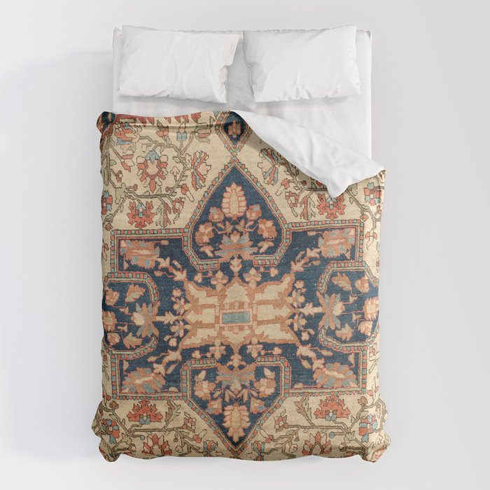 Ferahan  Antique West Persian Rug Print Duvet Cover Gallery Image 1