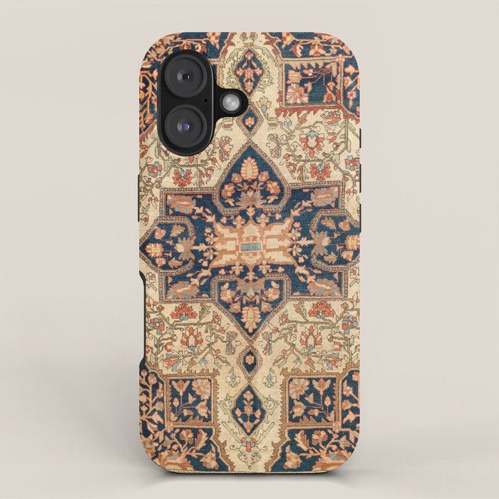 Ferahan  Antique West Persian Rug Print iPhone Case Gallery Image 1