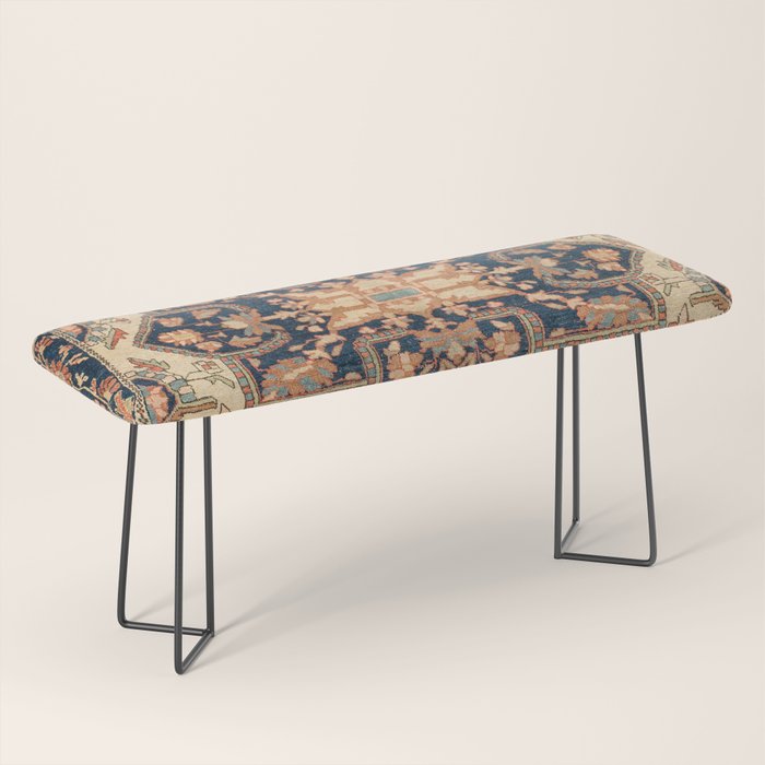 Ferahan  Antique West Persian Rug Print Bench Gallery Image 1