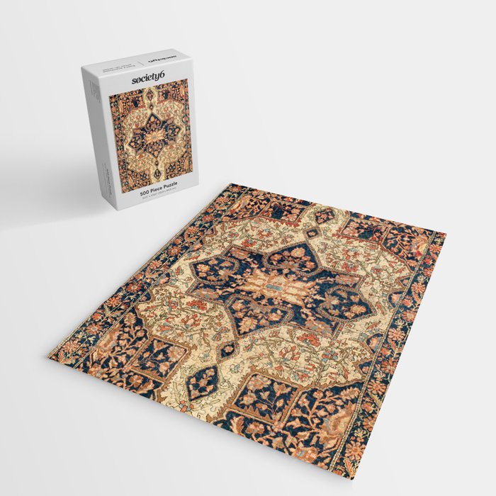 Ferahan  Antique West Persian Rug Print Jigsaw Puzzle Gallery Image 2