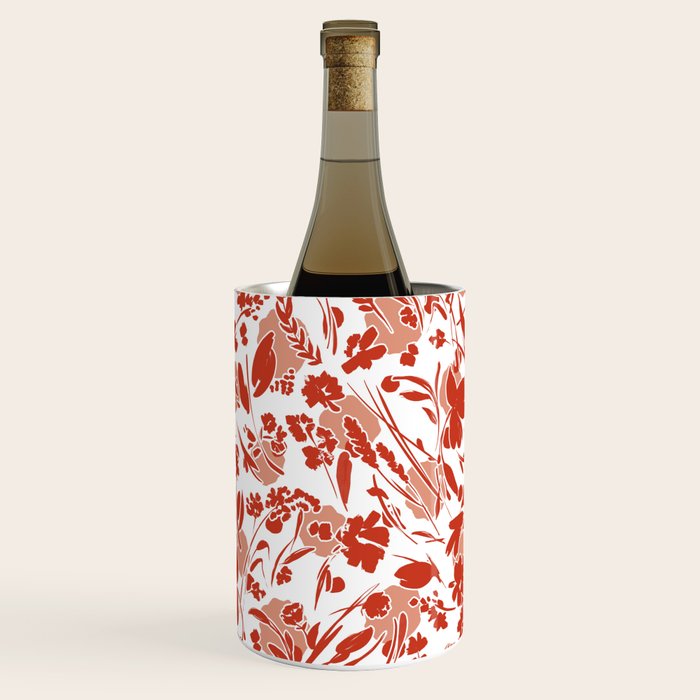 Wild flowering reddish meadow Wine Chiller Gallery Image 1