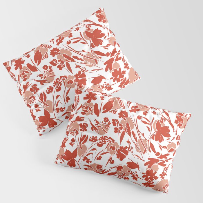 Wild flowering reddish meadow Pillow Sham Gallery Image 3
