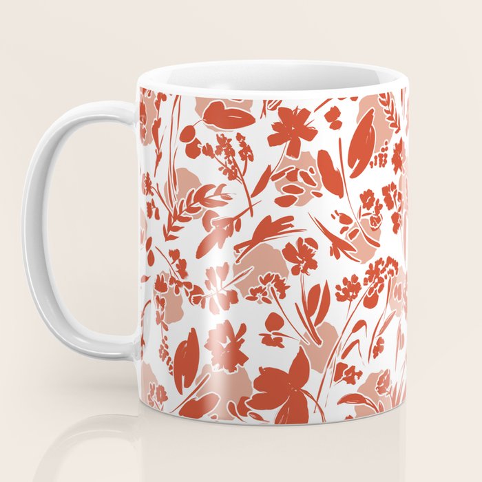 Wild flowering reddish meadow Coffee Mug Gallery Image 3