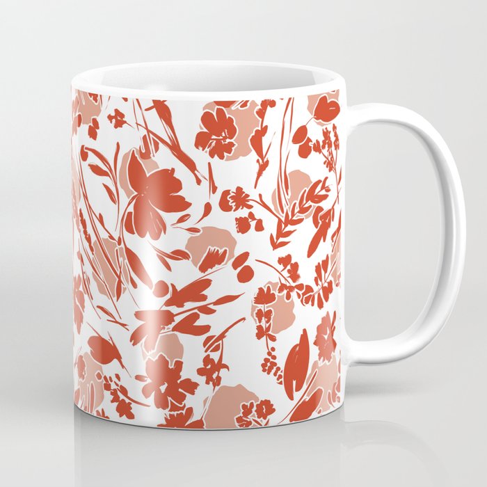 Wild flowering reddish meadow Coffee Mug Gallery Image 1