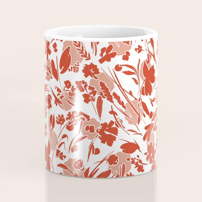 Wild flowering reddish meadow Coffee Mug Gallery Image 4