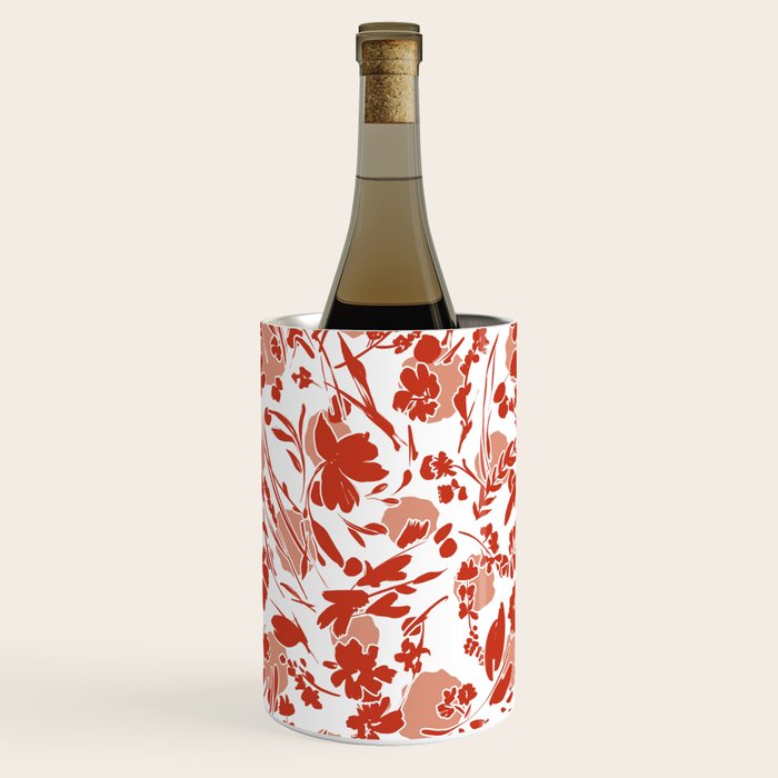 Wild flowering reddish meadow Wine Chiller Gallery Image 3