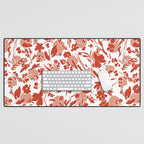 Wild flowering reddish meadow Desk Mat Gallery Image 1