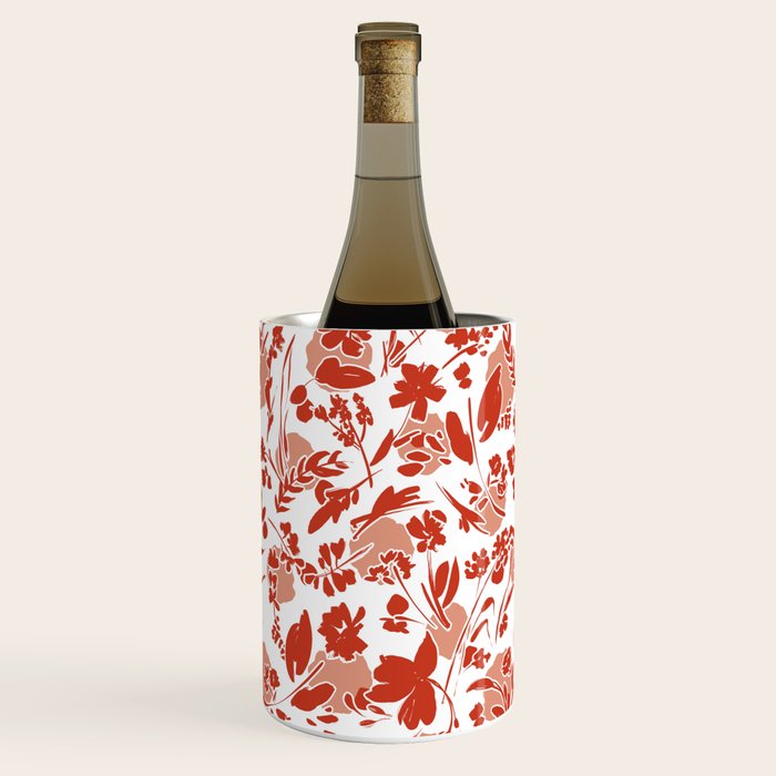 Wild flowering reddish meadow Wine Chiller Gallery Image 2