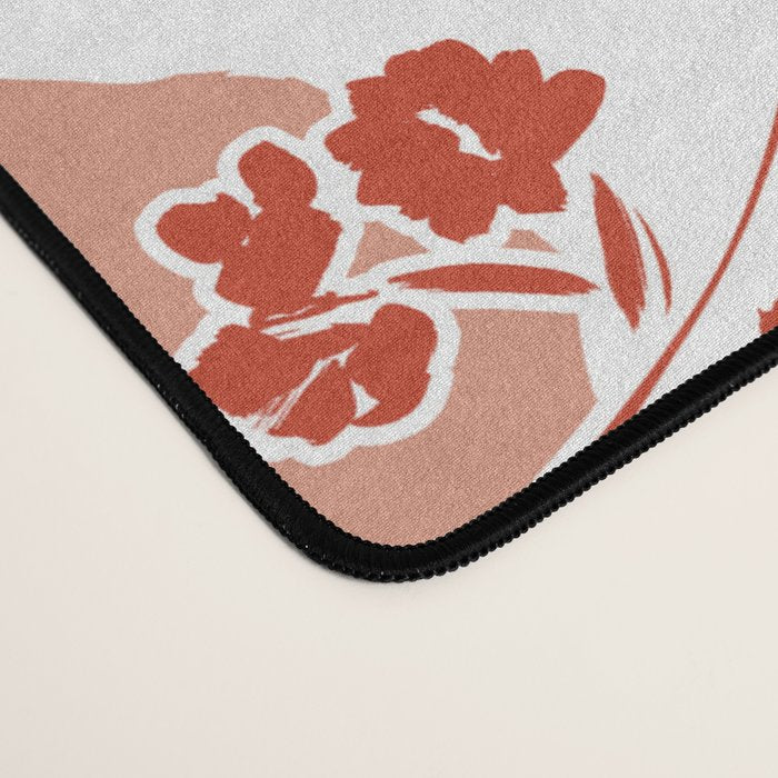 Wild flowering reddish meadow Desk Mat Gallery Image 4